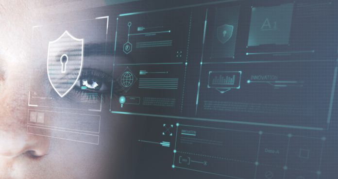 Eye of a futuristic robot اتوماسیون و امنیت سایبری